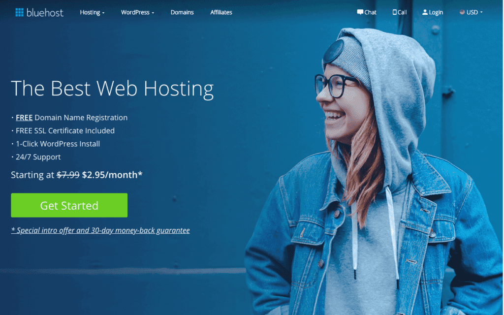 How to start a blog : Bluehost Hosting Service