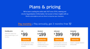 ahrefs pricing plans