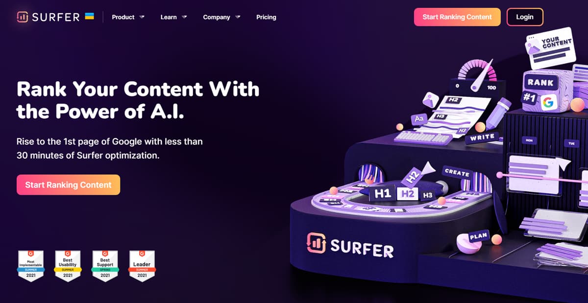 Surferseo best on page seo tool