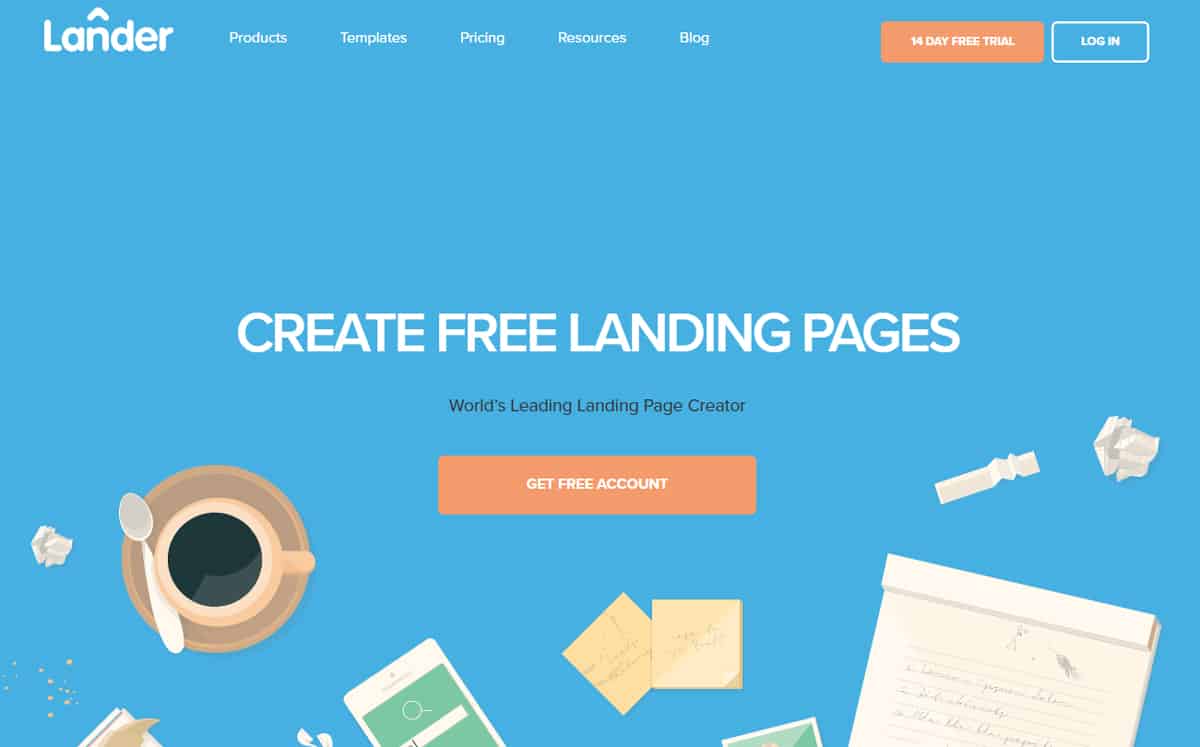 Landerapp landing page builder tool