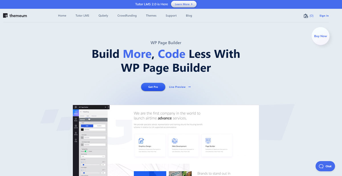 WP page builder wordpress landing page plugin